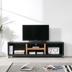 바퀴달린 와이드 TV다이 거실수납장 1500 (8색) 서랍 북유럽풍 심플 엔틱 우드 목재 > 가구·DIY